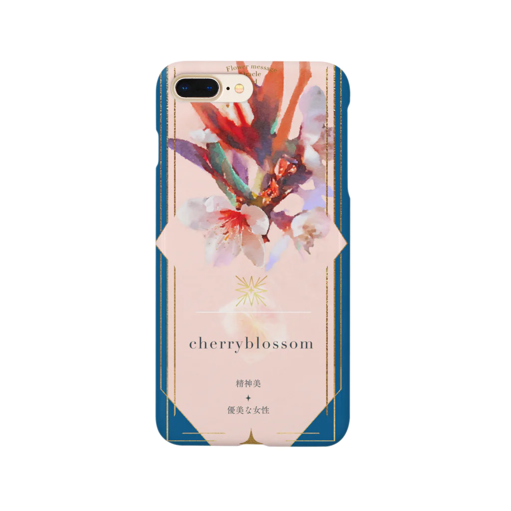 love on iceのフラワーオラクルカード 桜 Smartphone Case