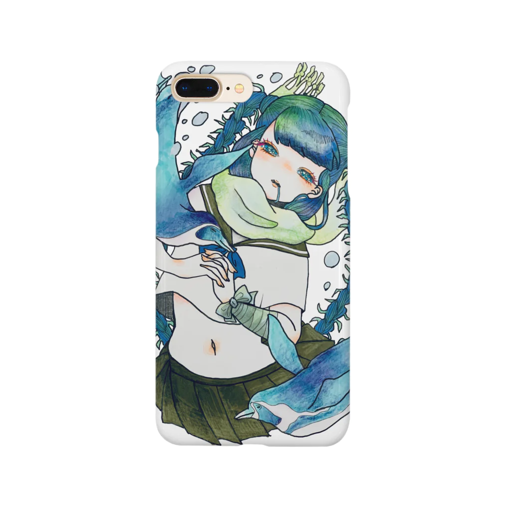 みみずの青に沈む Smartphone Case