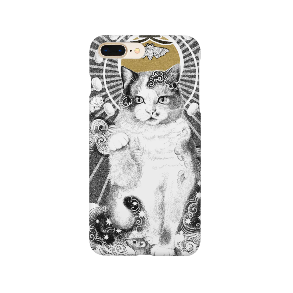 OJIKの養蚕守護猫 Smartphone Case