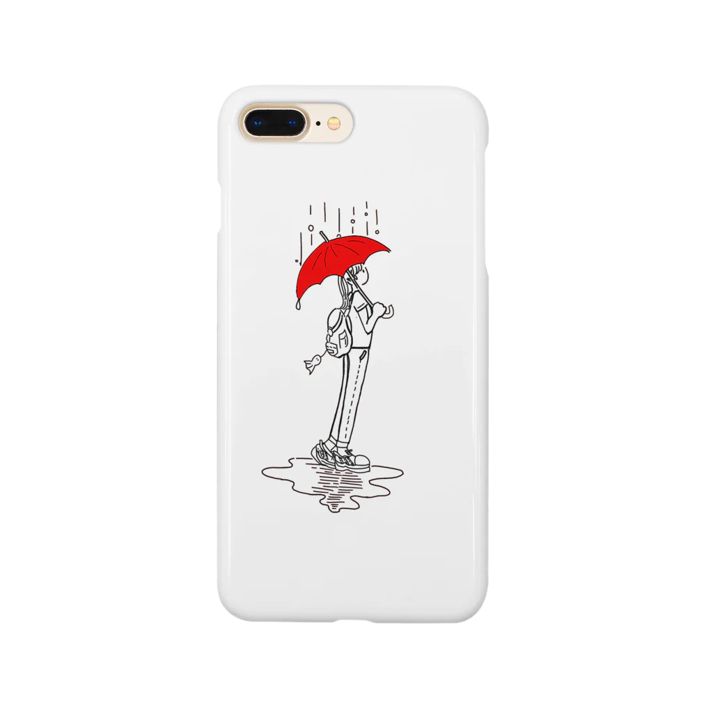 KonKonのこんイラスト 雨降りのこん Smartphone Case