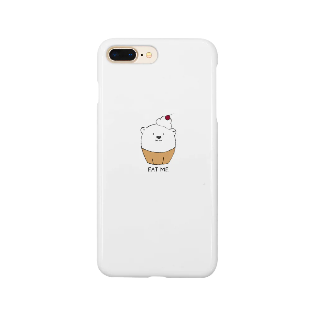 suzukiのシロクマ（カップケーキ） Smartphone Case