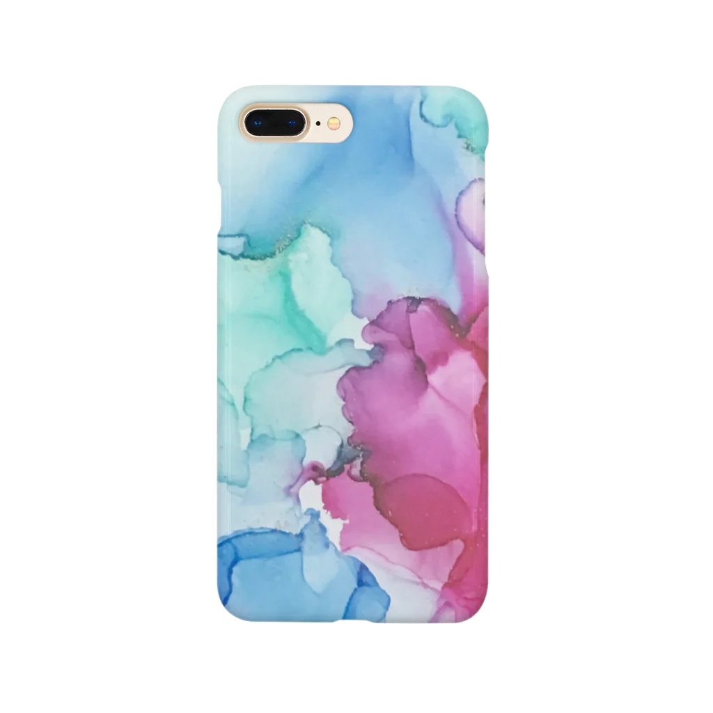 Autumn flower -alcoholinkart-のアルコールインクアート Smartphone Case