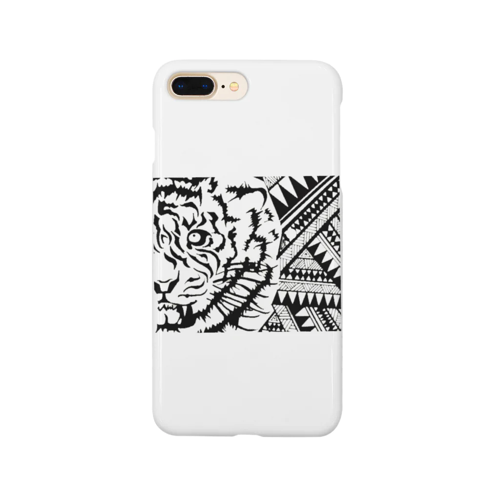 mmのトラとトライバルのケース Smartphone Case