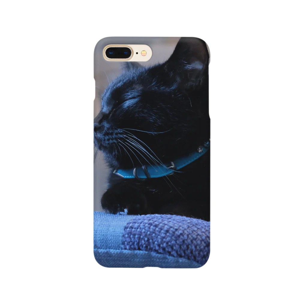 Itsukiの黒猫モクちゃん（お昼寝） Smartphone Case