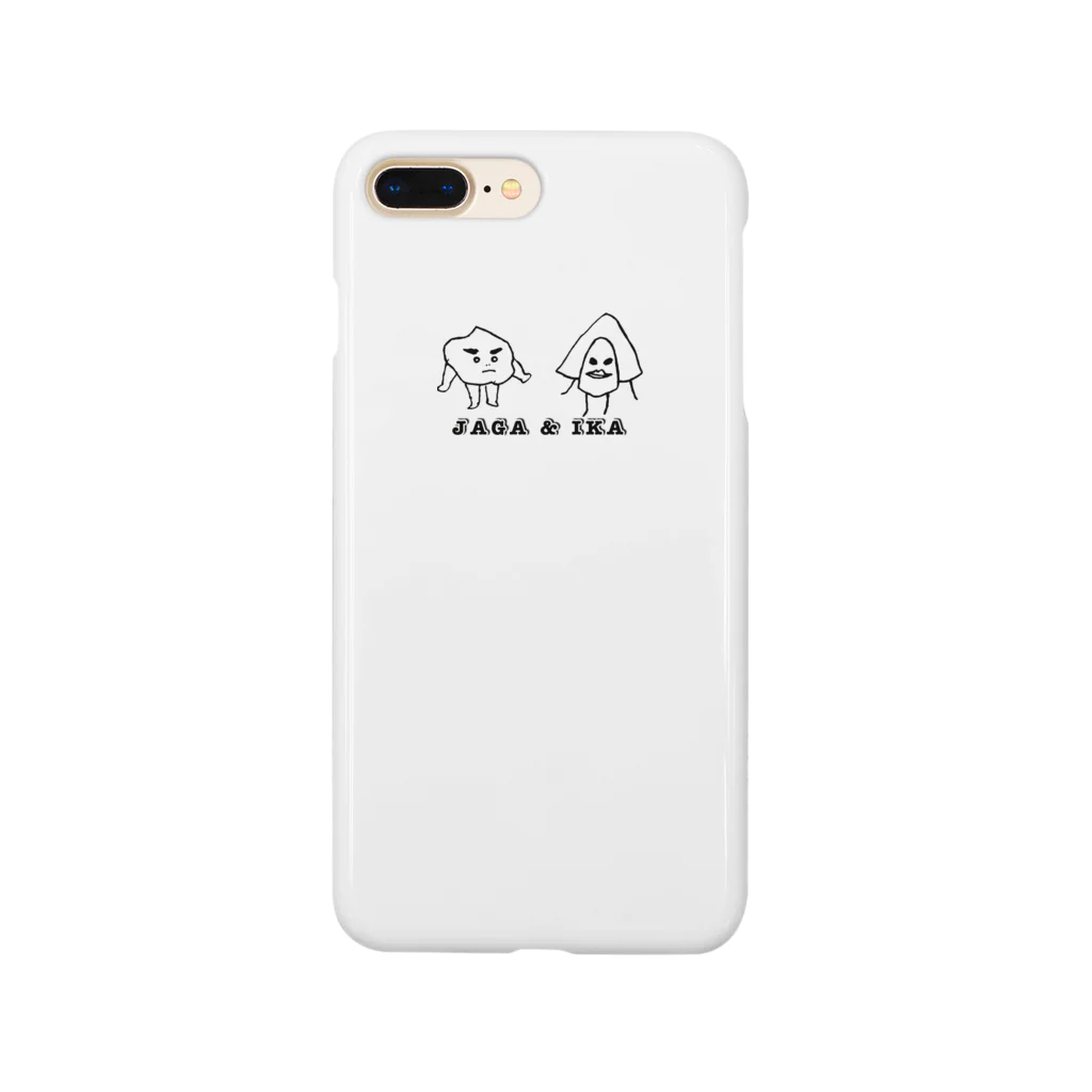 ルナのじゃがまるとイカりんの日常(手書き) Smartphone Case