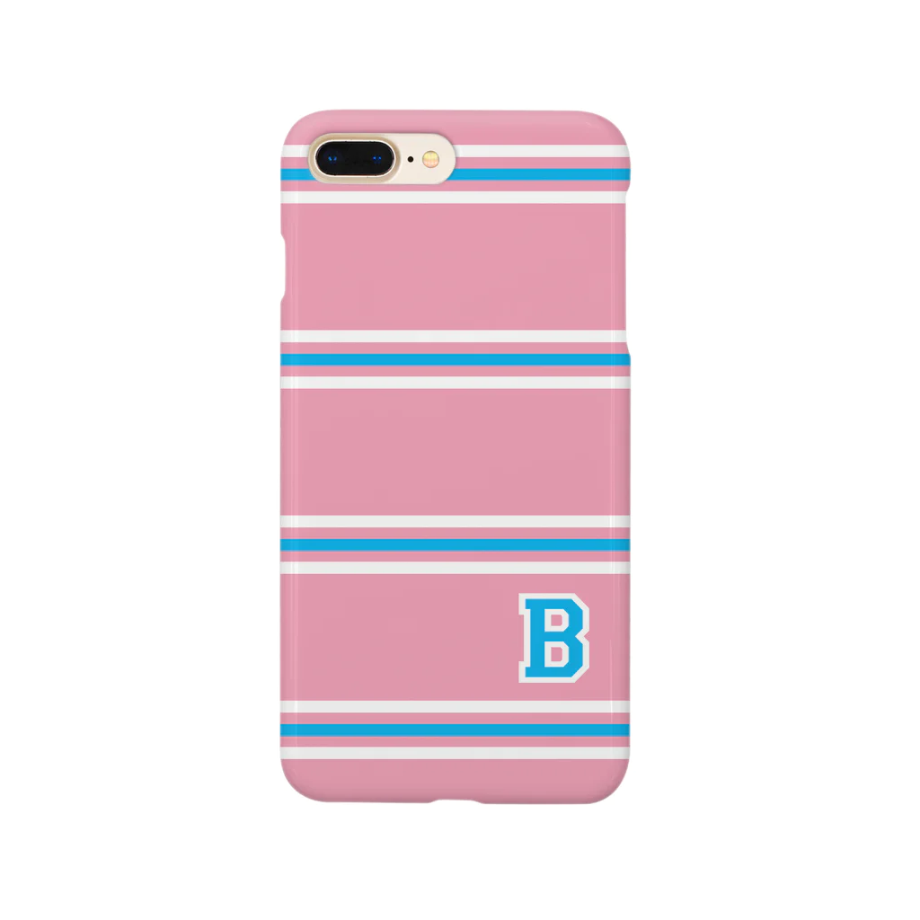 RUMA HOLIDAYのcollege"B" pink×blue スマホケース