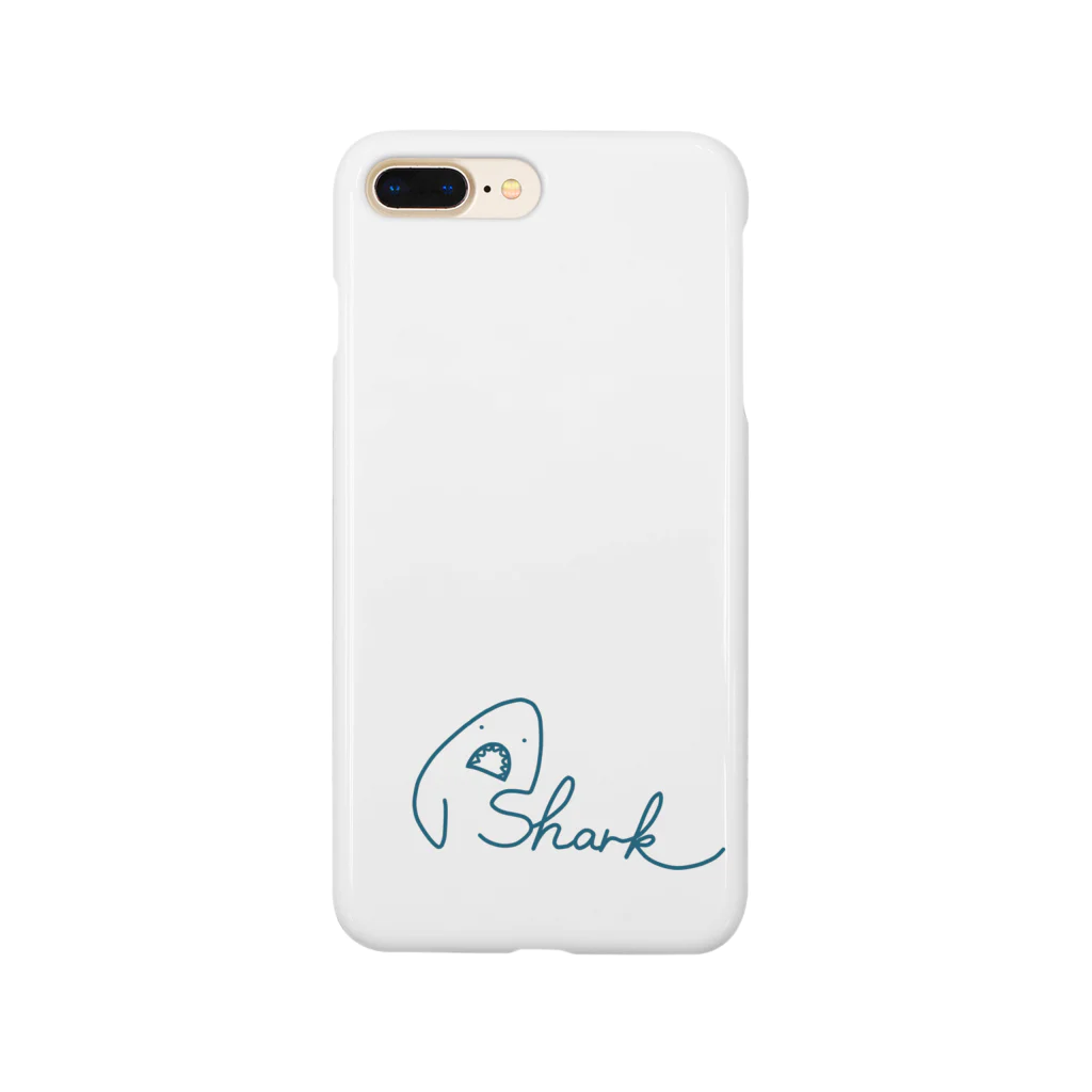 けいこっとんのサメ文字／shark スマホケース