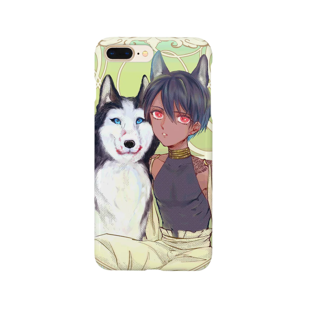 🐶犬🍔の犬と私 Smartphone Case