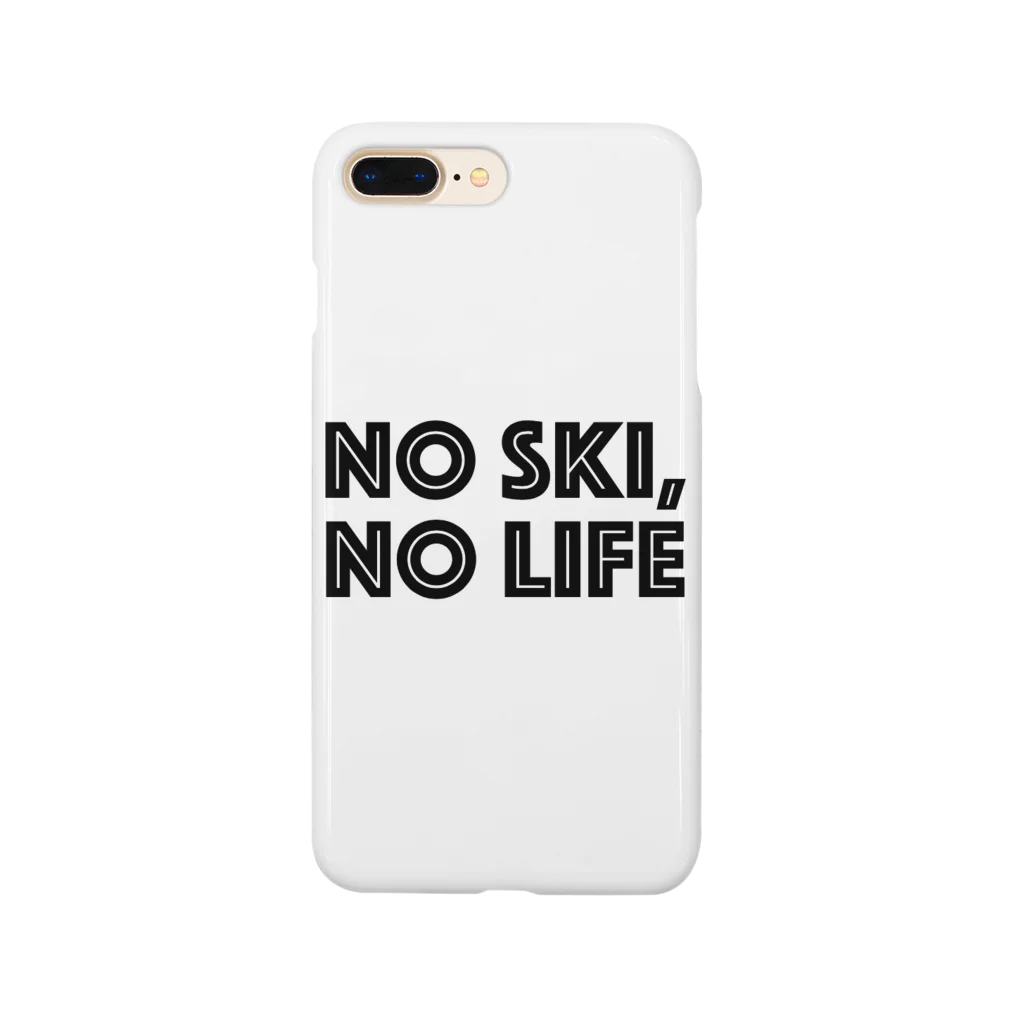 SNOW LIFE JOURNEYのNO SKI, NO LIFE スマホケース