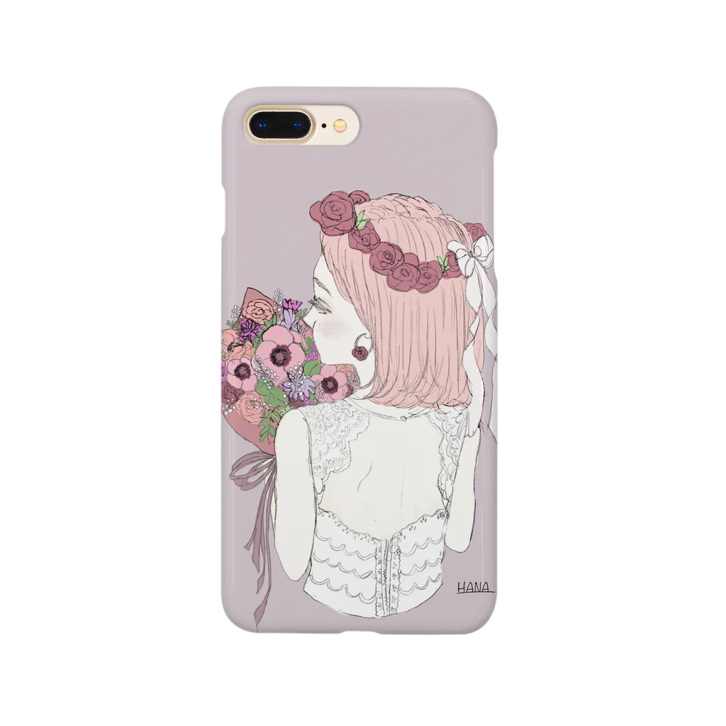 HANA's flower marketのflower girl Smartphone Case