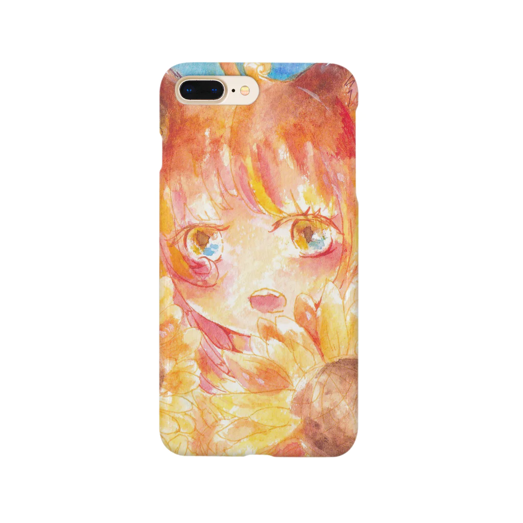 すたはぴのひまわりと狐の女の子 Smartphone Case