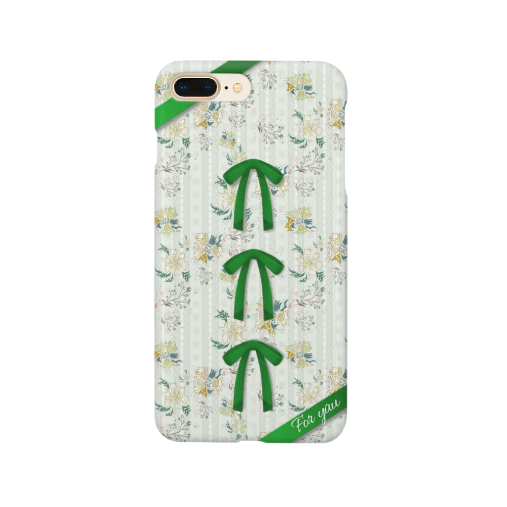 yuu_milky-shop0126のチャイナフラワー　グリーン Smartphone Case