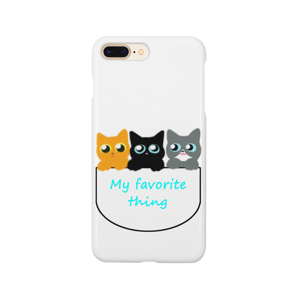 Yokokkoの店の3匹のこねこ in ポケット💛 Smartphone Case