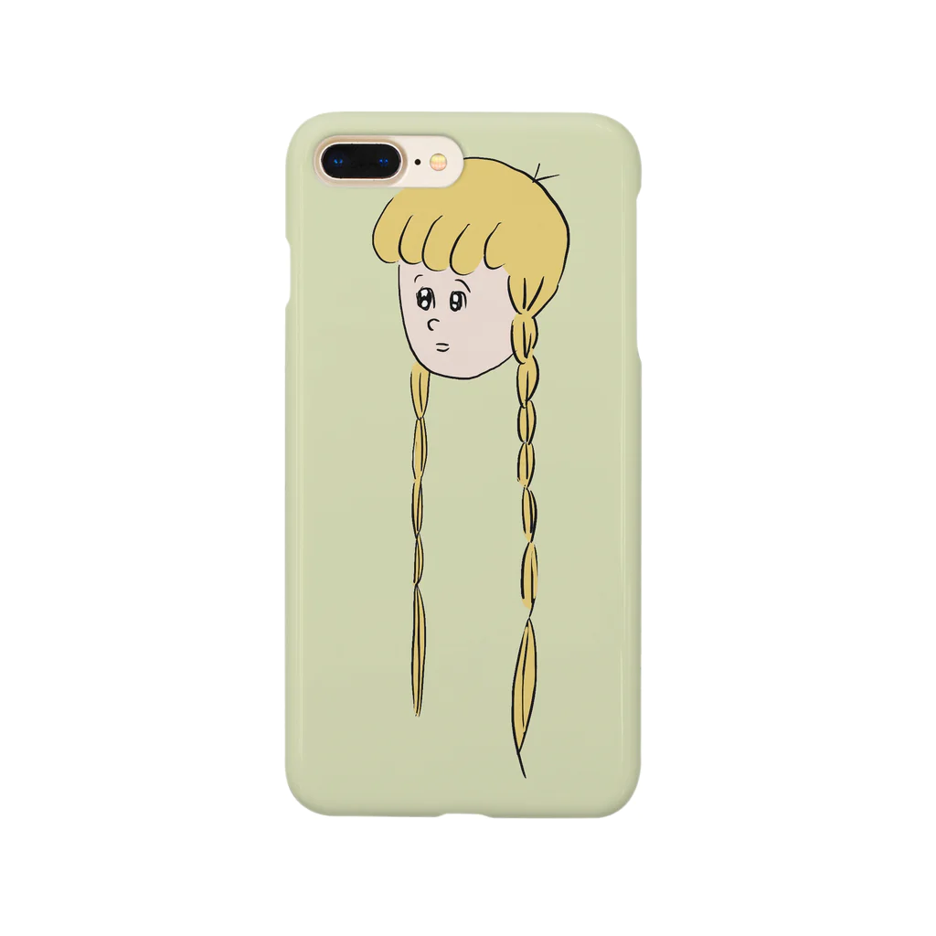 uchibenkeihagaのみつあみちゃん薄緑 Smartphone Case