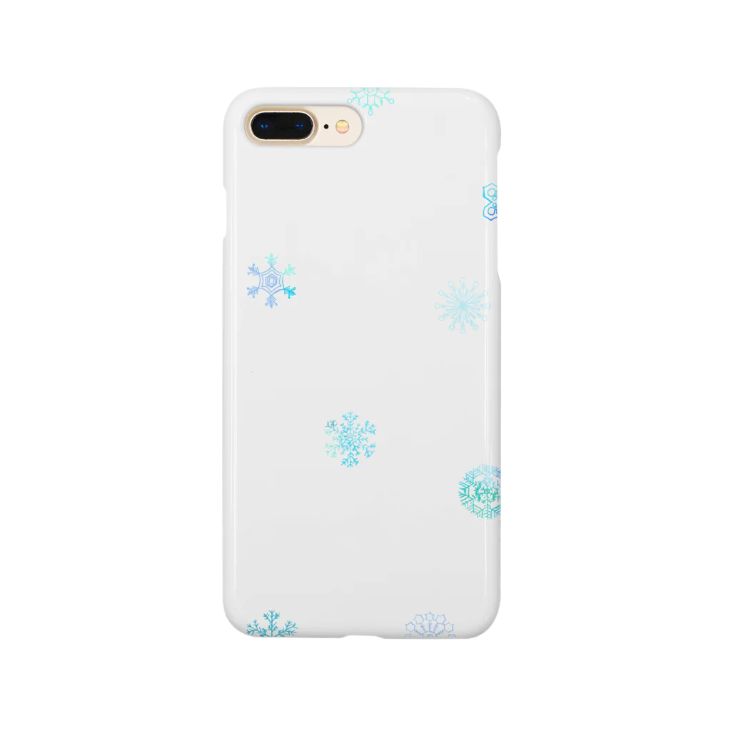 pino13の雪の結晶 Smartphone Case