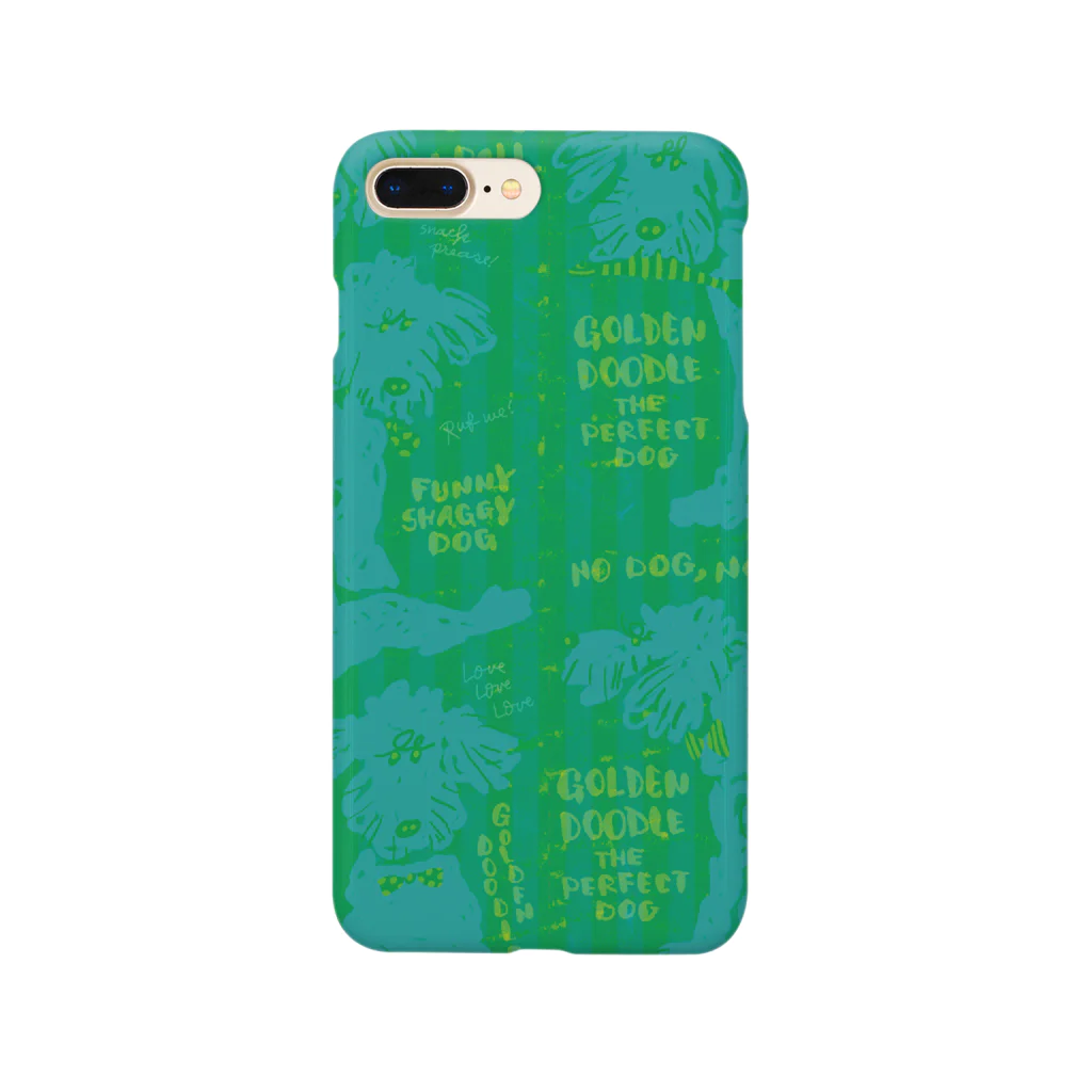 mya-mya=MIYA JUNKO's shop 02のGolden Doodle is the Perfect Dog Smartphone Case