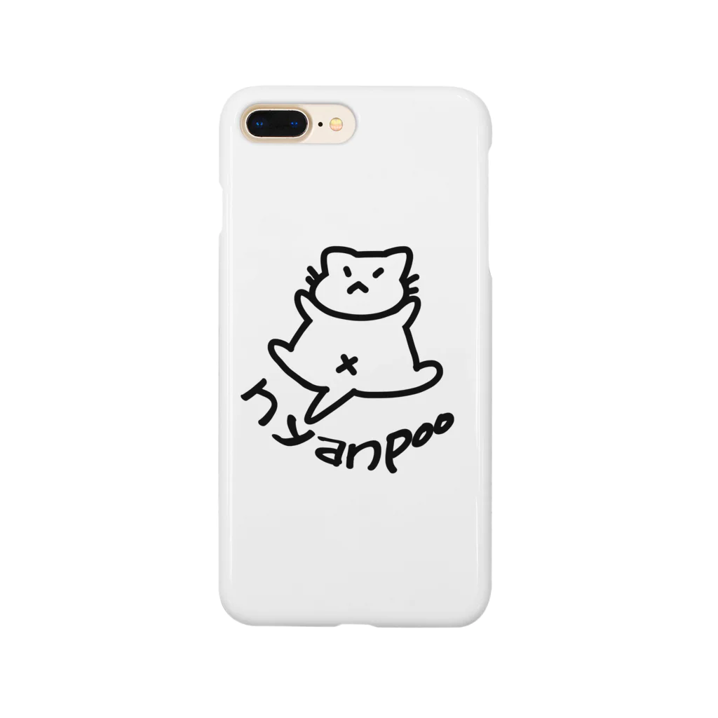 みず屋のnyanpoo ロゴ付き スマホケース