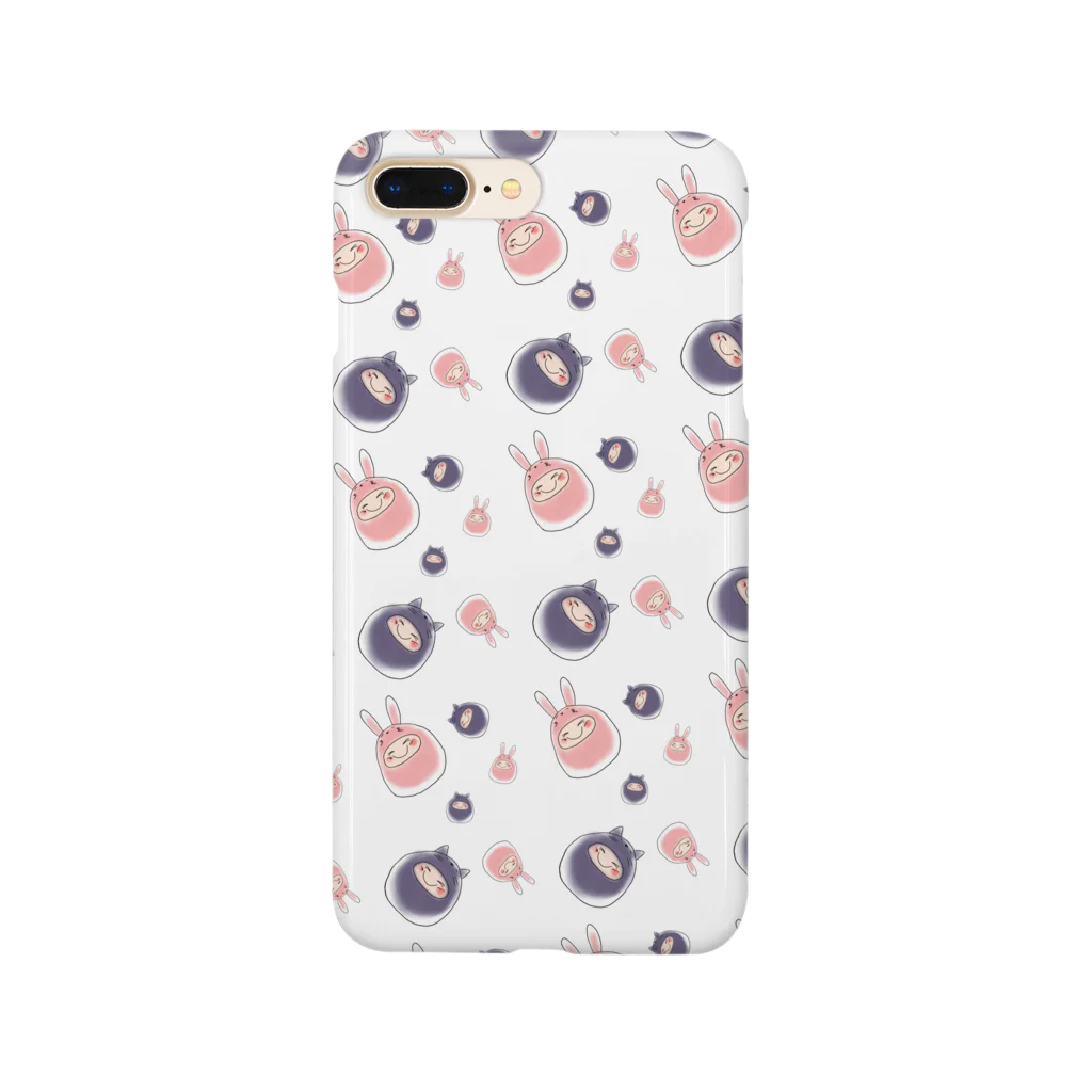 Sheiscrazyのきぐるみあにまる ねこ・うさぎ Smartphone Case