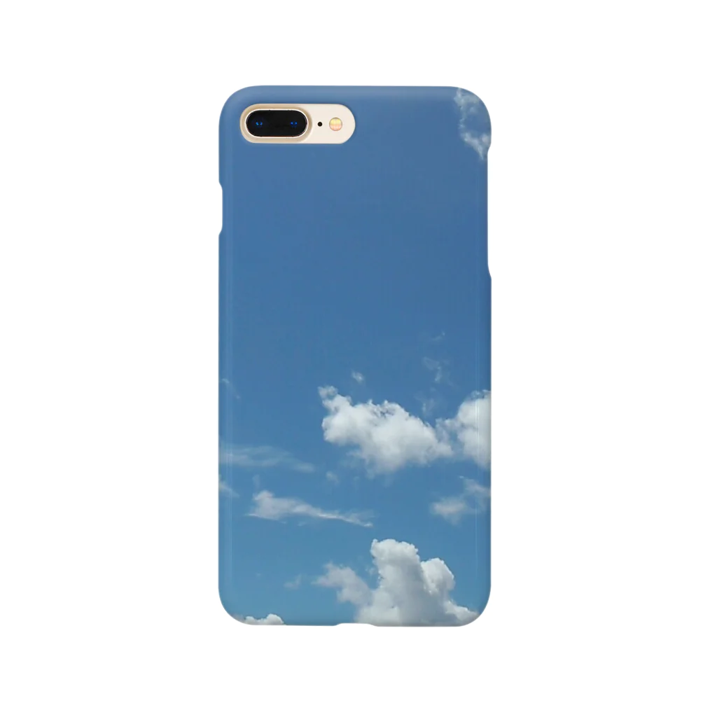 希緒@鬱休養中の青と白が映える空 Smartphone Case