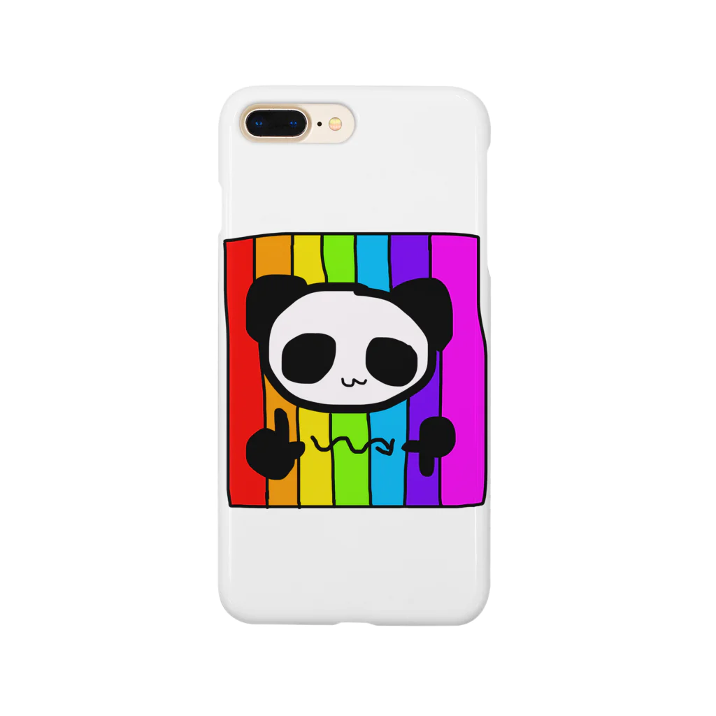 248-nijiya-のLGBT手話パンダ Smartphone Case