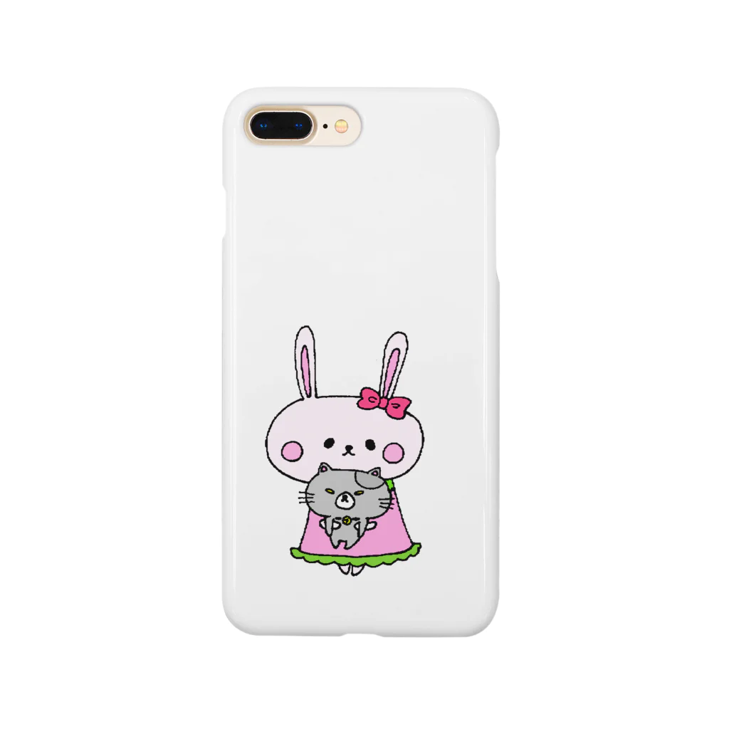 しょうゆごはんのうさぎさんとつり目にゃんこ Smartphone Case