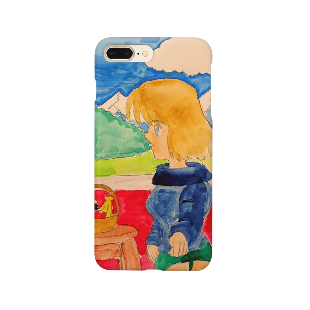 LIONの信仰的ショップの車窓からの風景 Smartphone Case