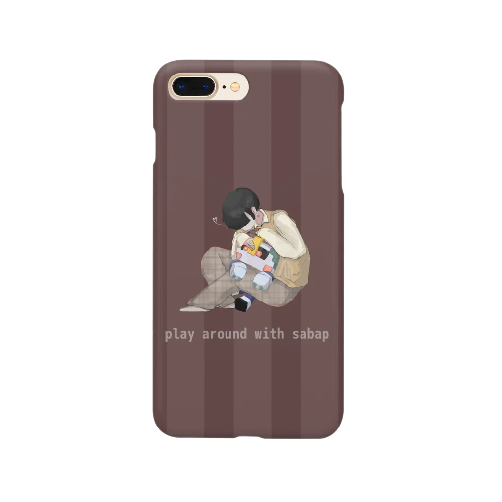 さばぴー - ONLINE SHOPのBLACK - SABAP Smartphone Case