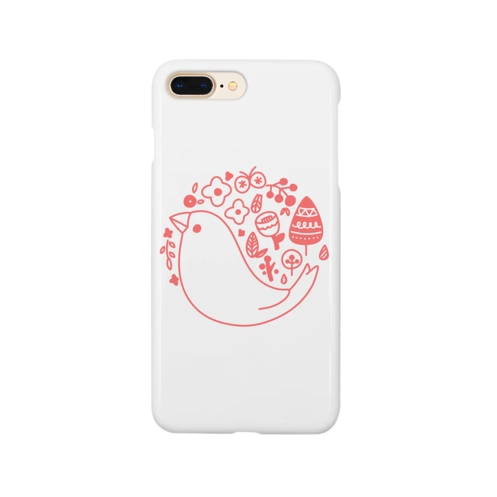 ・buncho days・ 文鳥デイズの北欧風ロゴマーク文鳥 Smartphone Case