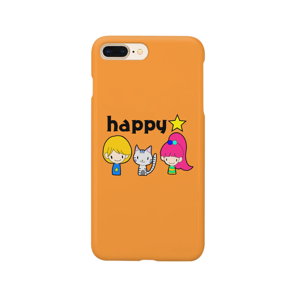 ヒロミンゴフラミンゴのhappyな3人組 スマホケース