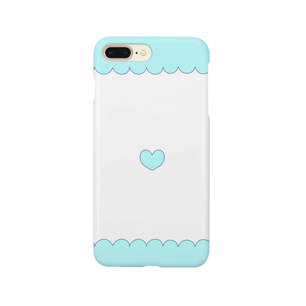 ♡ゆめちゃんのかわいいやさん♡のほわほわはーと(みずいろ) Smartphone Case