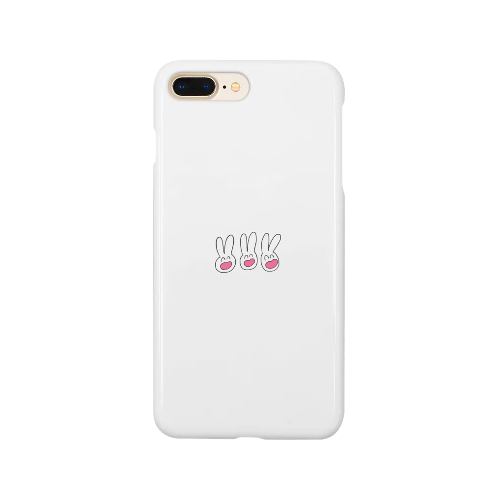 87の雑なうさぎちゃん（三人） Smartphone Case