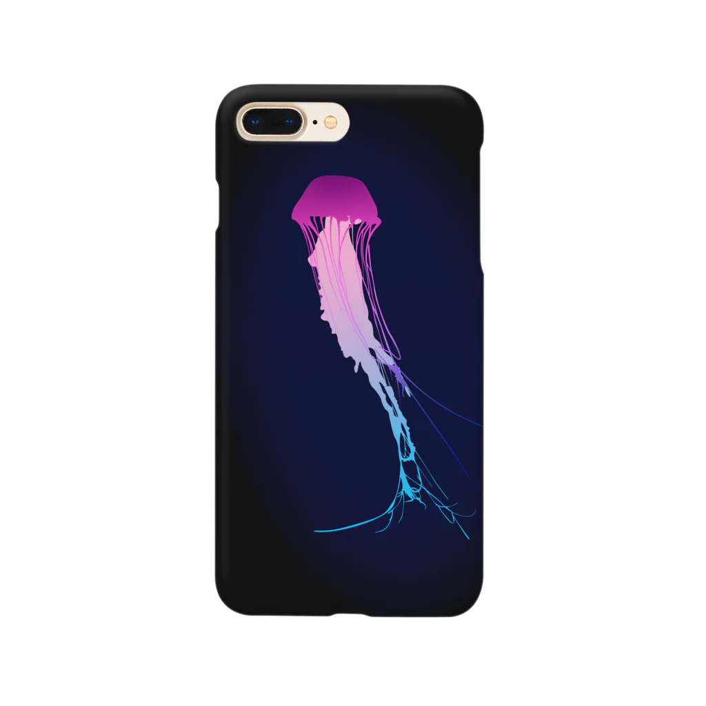 milkcaramelのくらげ・jellyfish black-pink-blue Smartphone Case