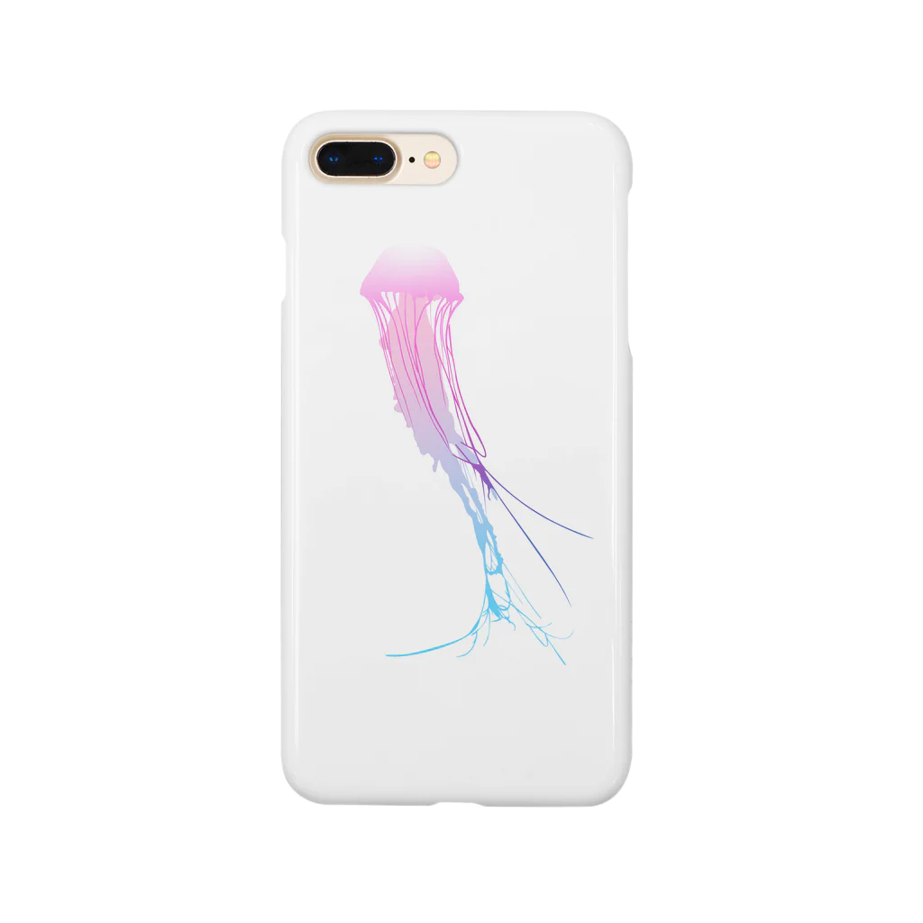 milkcaramelのくらげ・jellyfish white-pink-blue Smartphone Case
