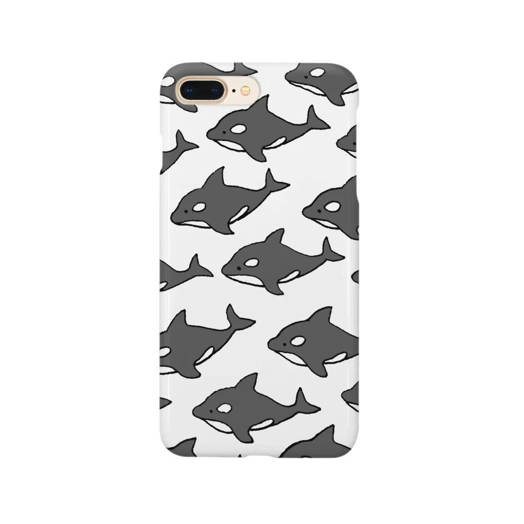 fancy_by_chiyaのふわふわ シャチだらけ スマホケース Smartphone Case