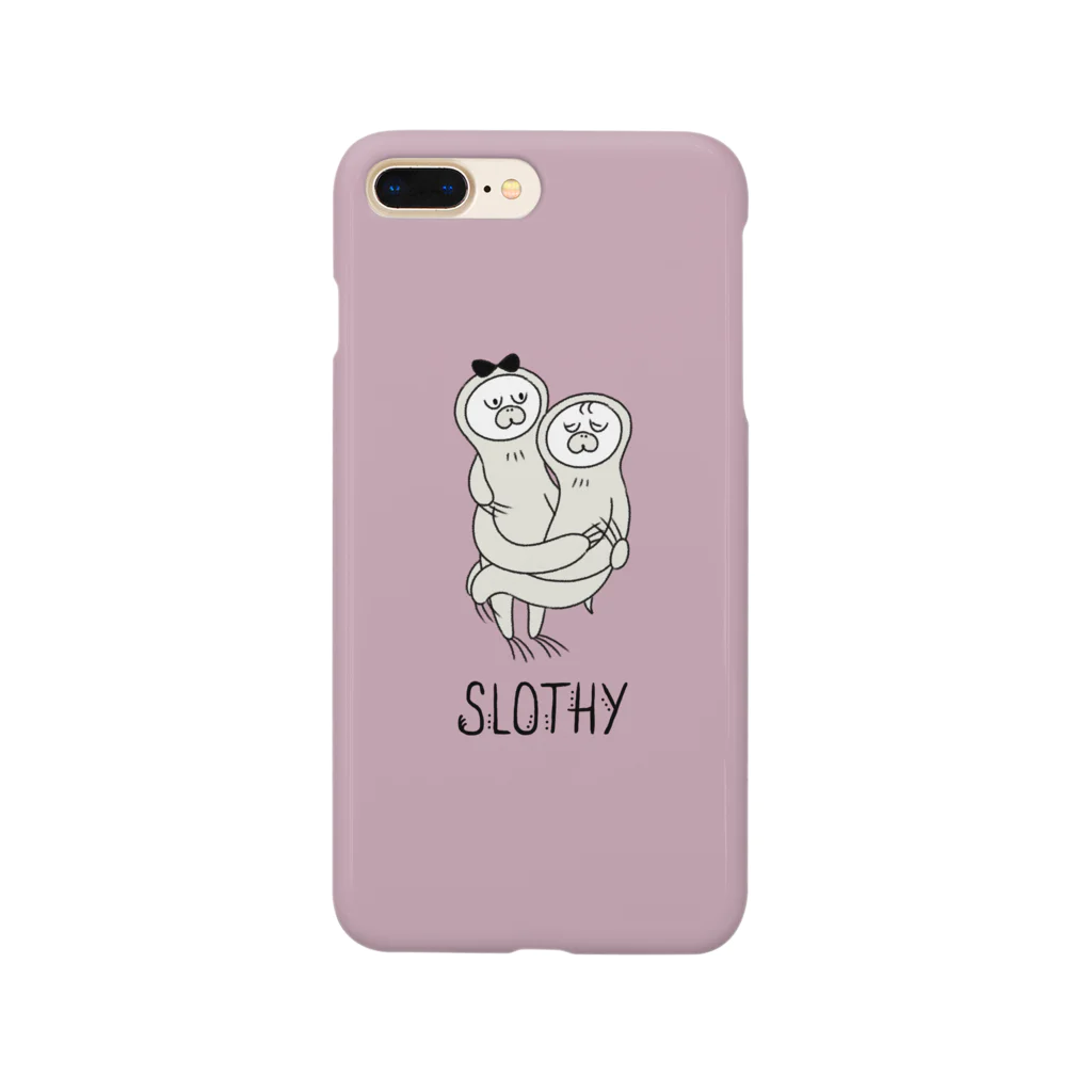 SLOTHY（スロッシー）のSLOTHY case スモーキーピンク スマホケース