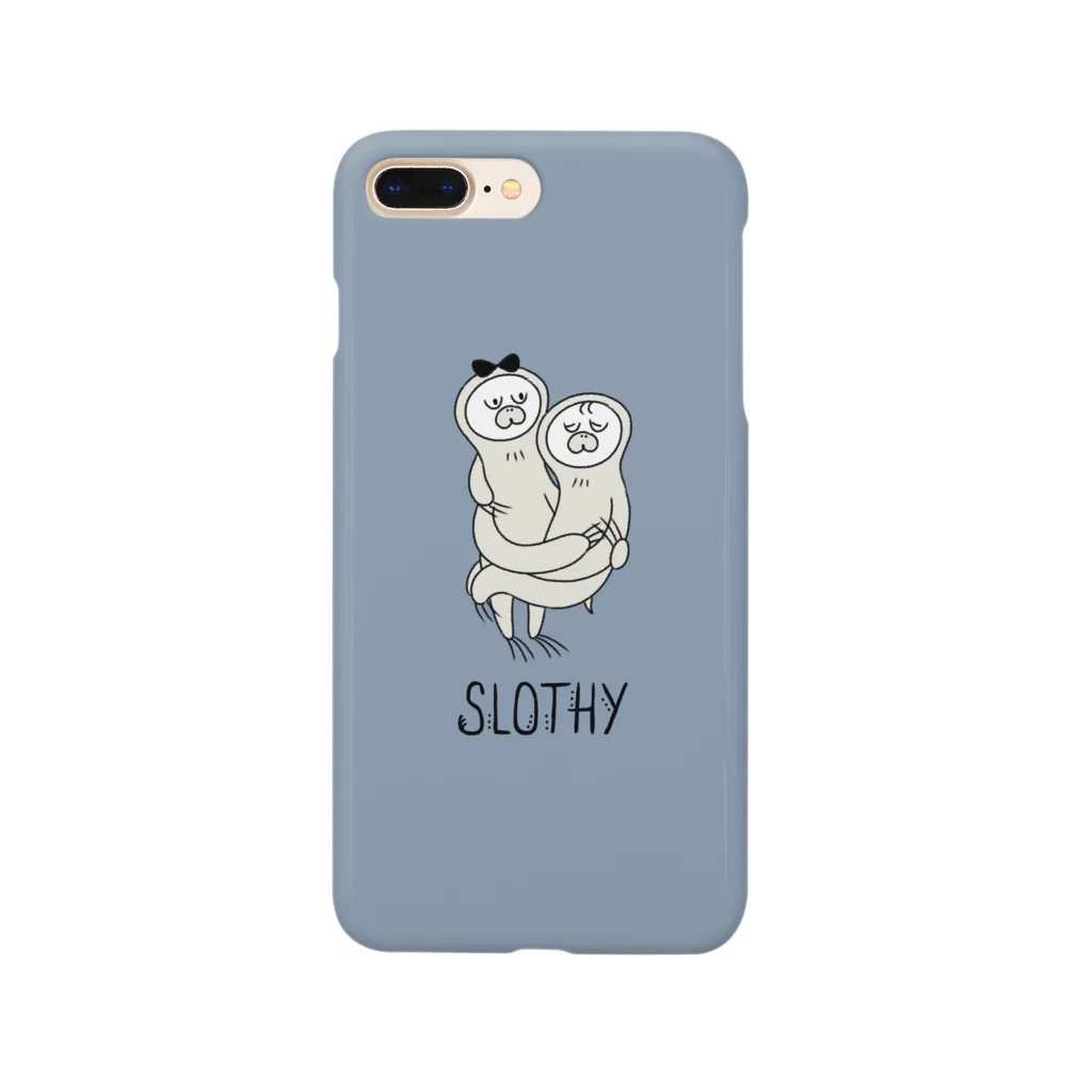 SLOTHY（スロッシー）のSLOTHY case スモーキーブルー Smartphone Case