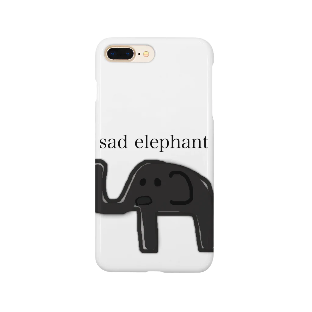 japanjunpのsad elephant  スマホケース