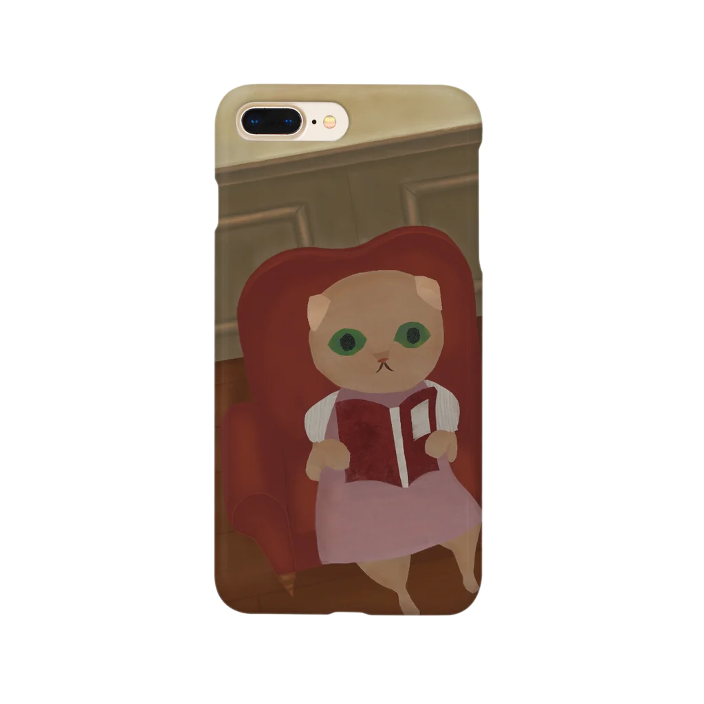 bilderbokのほんをよむねこ Smartphone Case