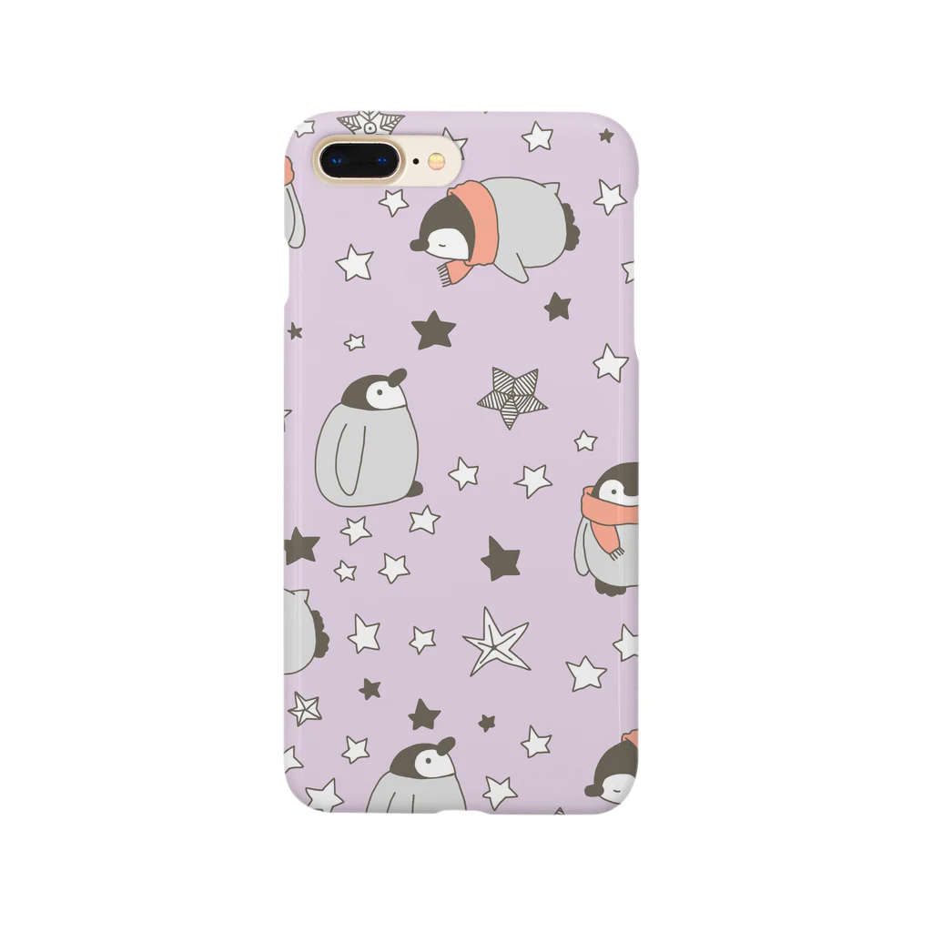 猫井ナツミのお星さまとペンギン(purple!) Smartphone Case