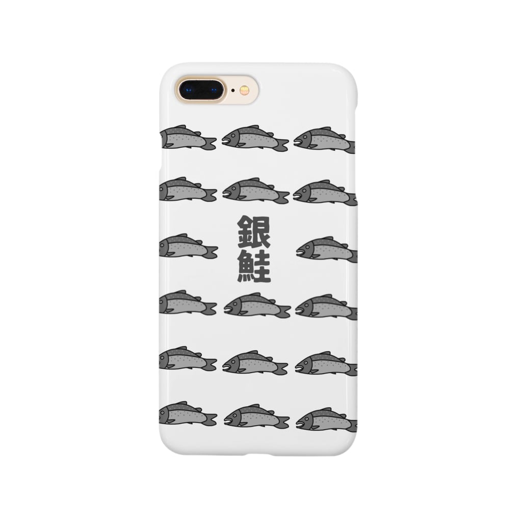 麦畑の銀鮭①(スマホケース) Smartphone Case
