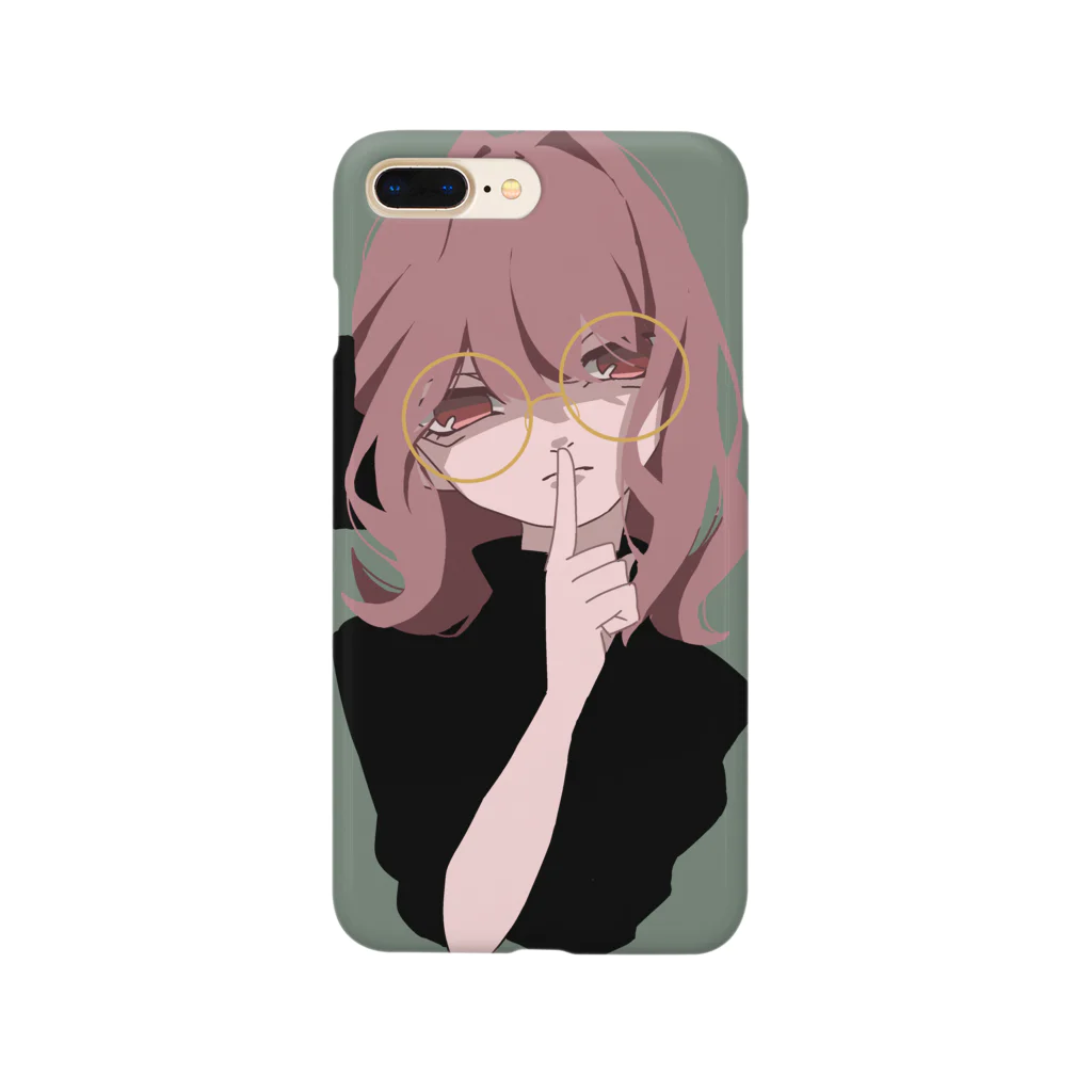 rn_clockのclassic girl  (眼鏡) Smartphone Case