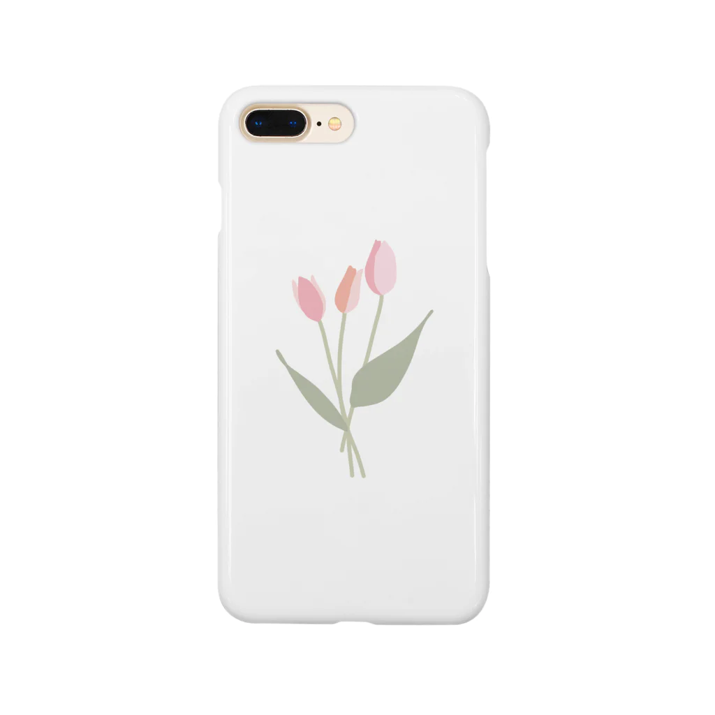 ampluieのpink tulip Smartphone Case