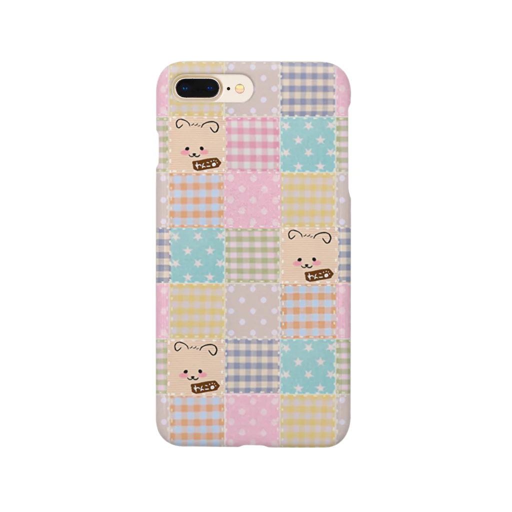 merongのミルキーパッチワーク風♡(犬)アイテムの説明みてね♪ Smartphone Case