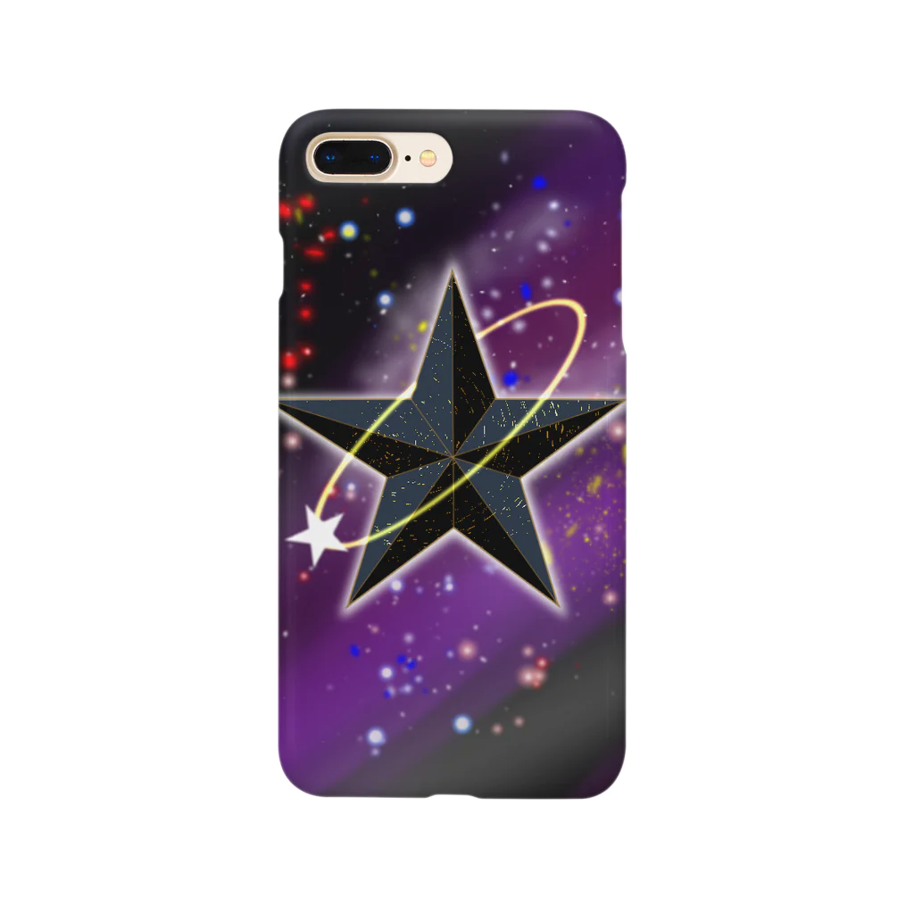 Team 個人商店街の【スマートフォンケース】星の宇宙 Smartphone Case