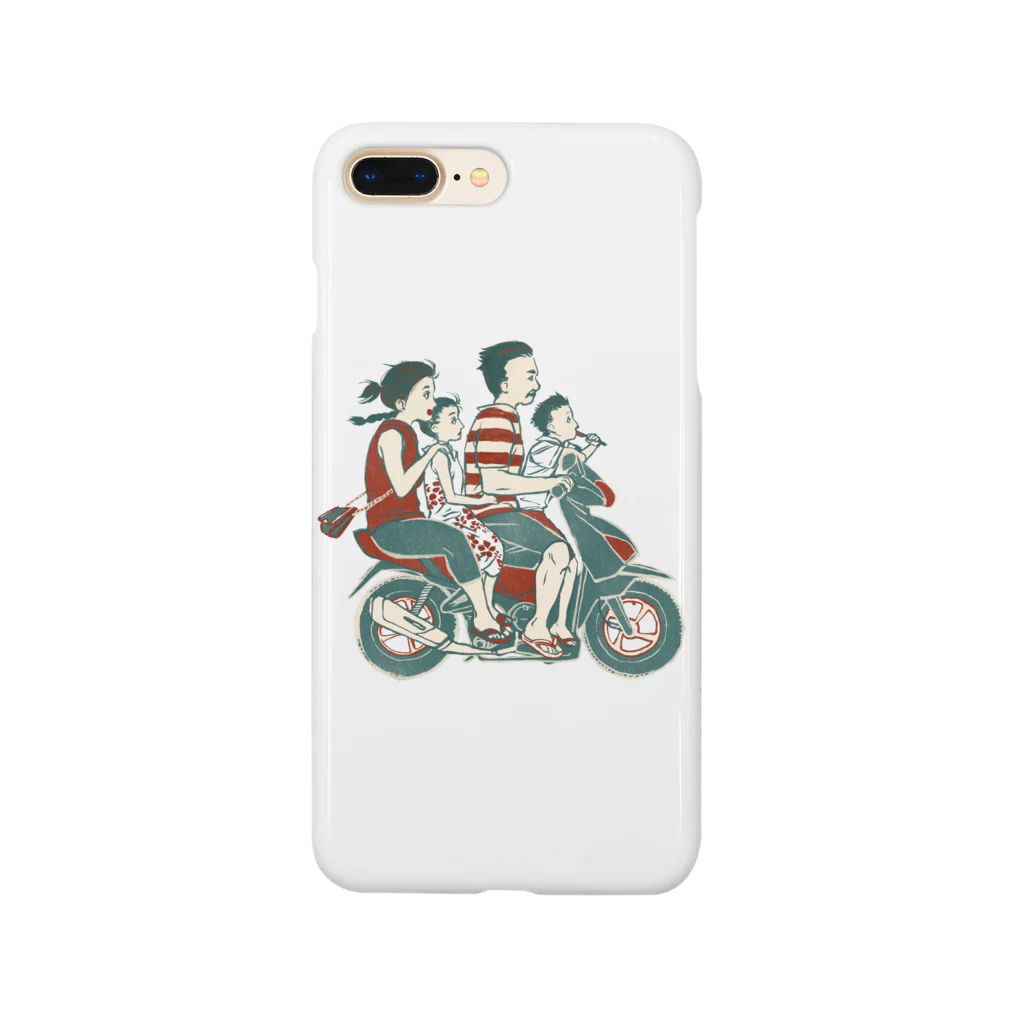 IZANAMI by Akane Yabushitaの【バリの人々】バイク家族乗り Smartphone Case