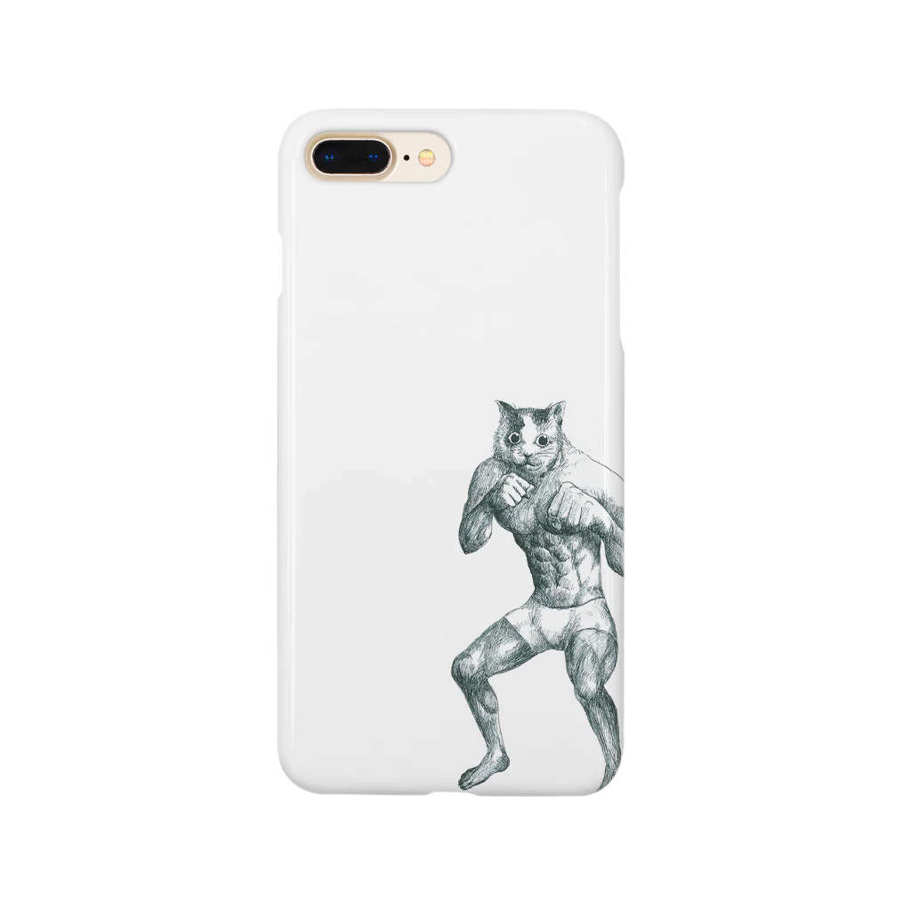 チモトのキモイグッズの猫パンチ iPhone11用ケース Smartphone Case