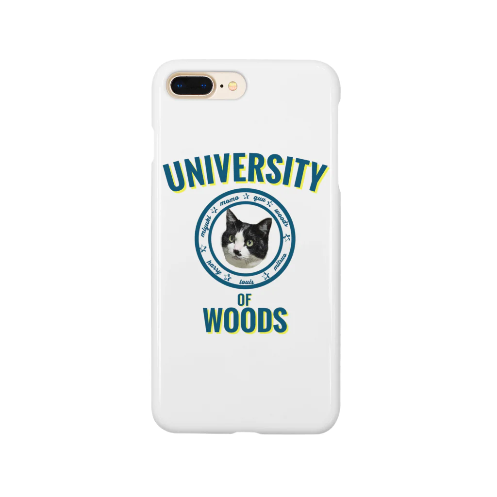 おだちゃんと7匹の猫たちのWOODS UNIVERSITY スマホケース