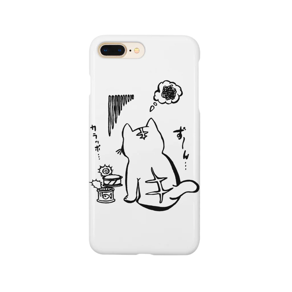 気ままに創作　よろず堂のどんよりねこ Smartphone Case