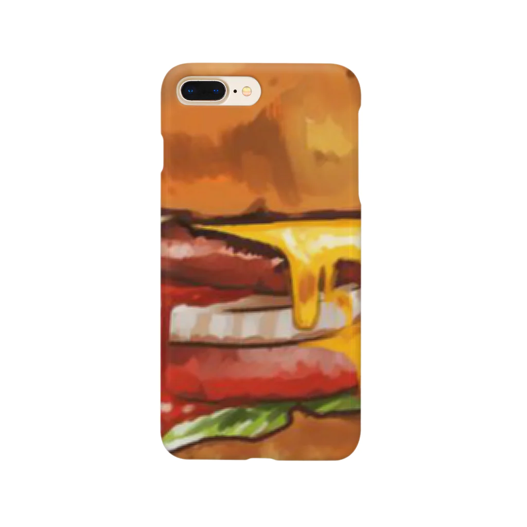 ごはんだいすきのハンバーガーの断面ってすごくおいしそう Smartphone Case