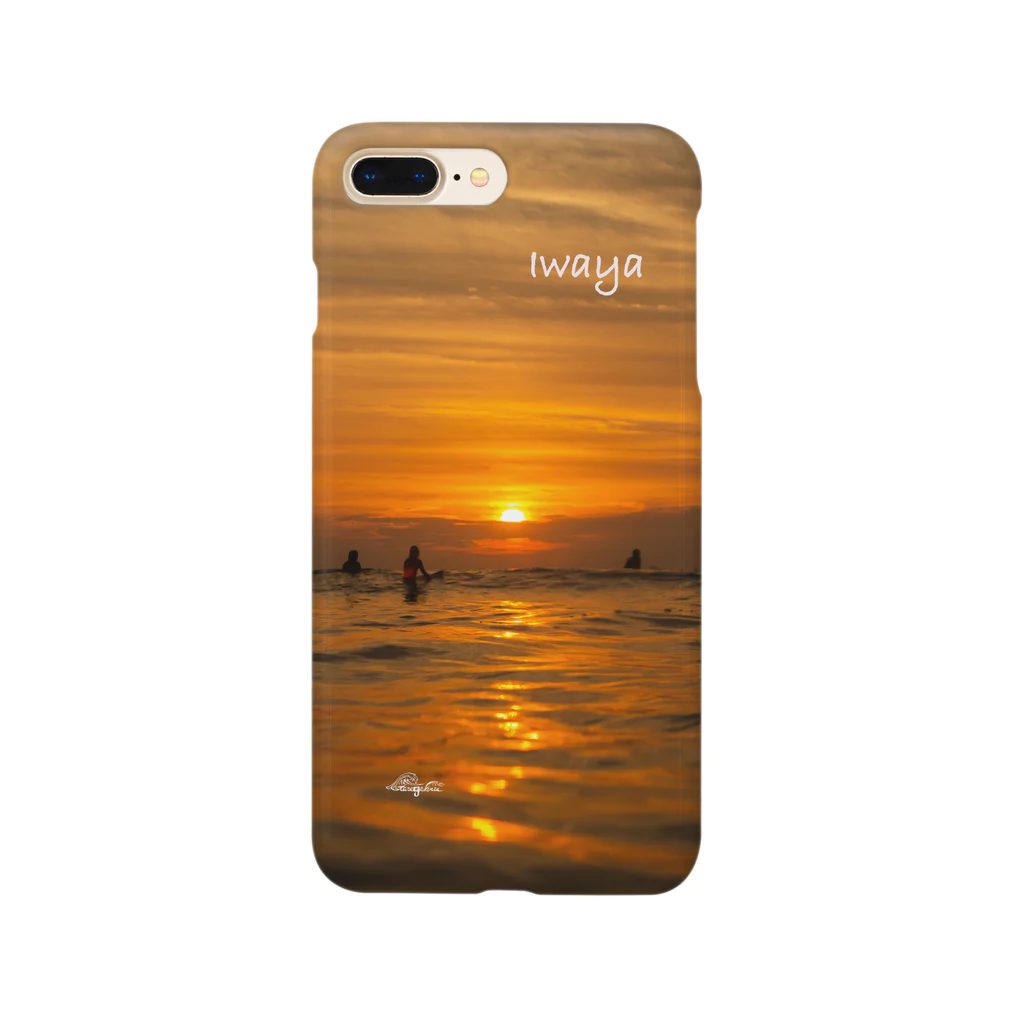 IWAYA ONE DAY  garagekentaのIWAYA ONE DAY SUNSET 海 波 夕陽 Smartphone Case